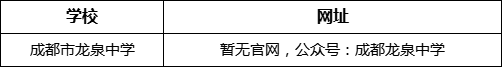 成都市龍泉中學網址是什么？