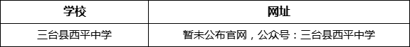 綿陽市三臺縣西平中學網(wǎng)址是什么？