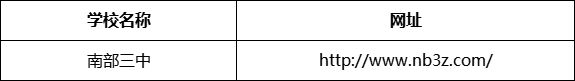 南充市南部三中（南部縣職業(yè)技術(shù)學(xué)校）網(wǎng)址是什么？