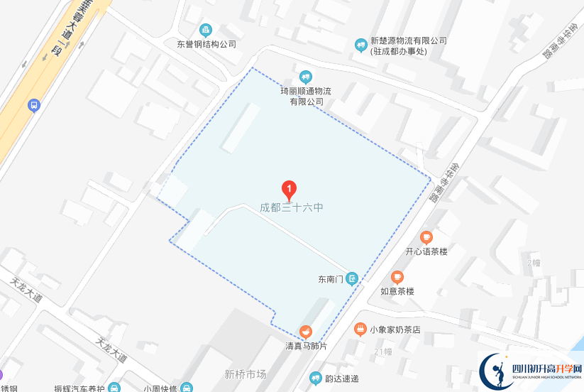 成都市第三十六中學(xué)校地址在哪里？