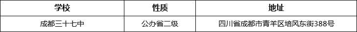 成都市成都三十七中詳細(xì)地址、在哪里？